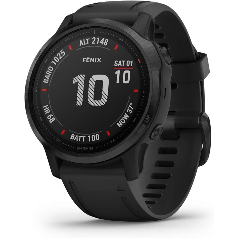Garmin fenix 6S Pro GPS Smartwatch 42mm Black w/ QuickFit Band